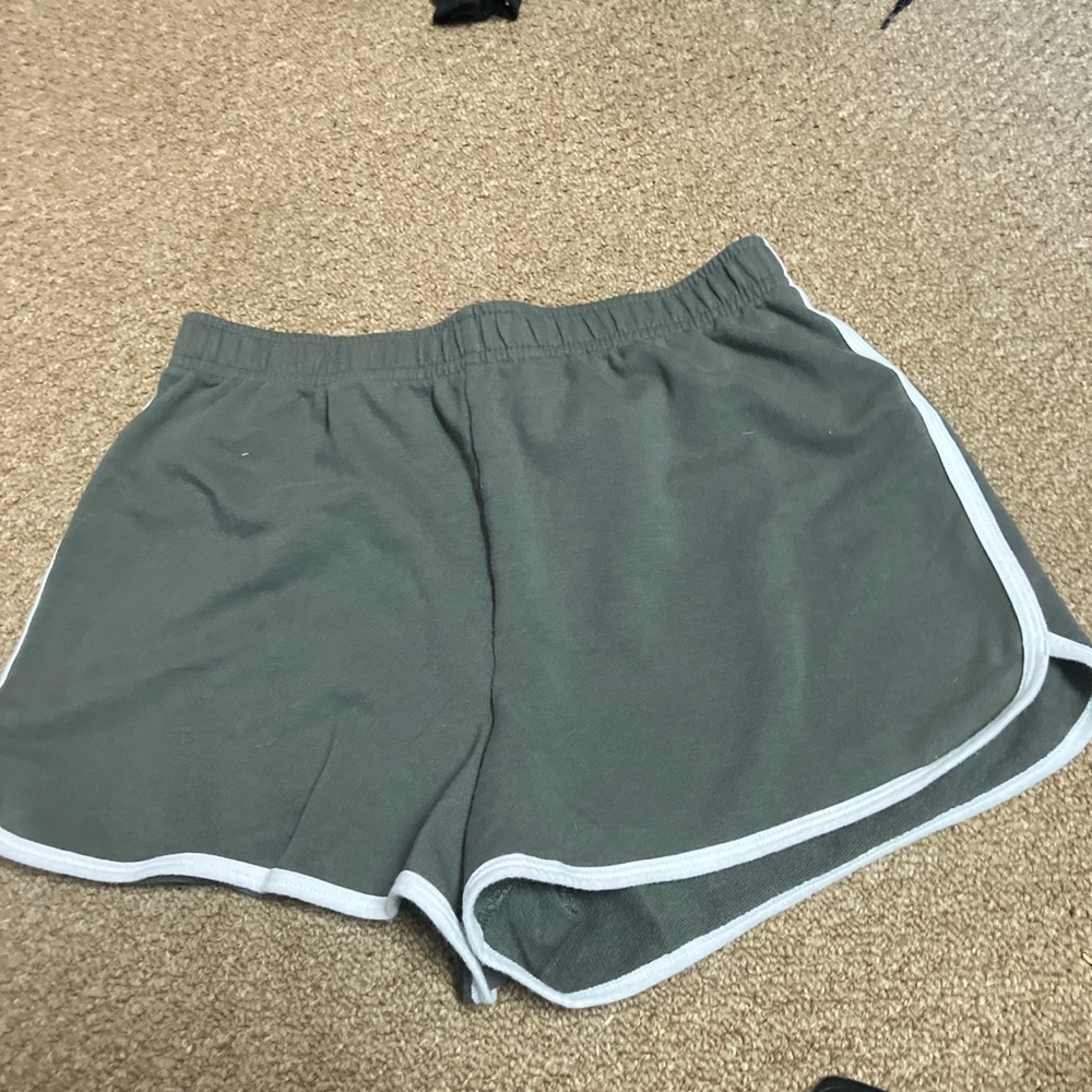 Women's Gray Shorts with White Trim